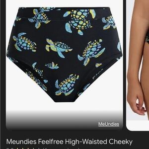 NIP MeUndies FeelFree High-Waist Cheeky sz Small in Turtley Awesome